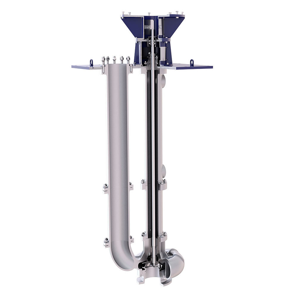 Vertical chemical sump pump
